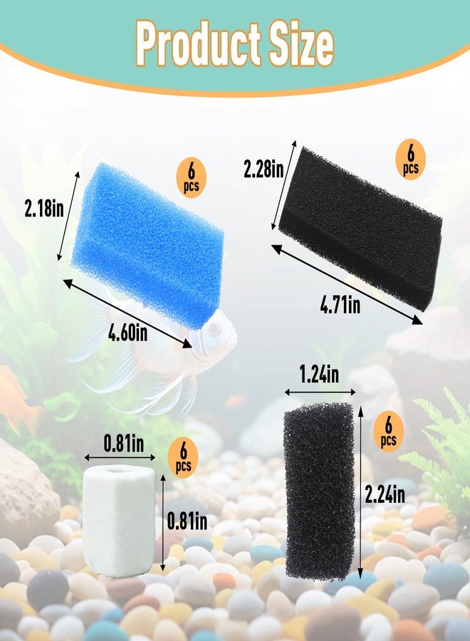 Kamrexi 6 Sets of Upgraded Three-Stage Filtration Fish Tank Filter, Fit for AquaClear 50 Powerful Filters, Fish Tank Filter Replacement and Maintenance Kits for 20- to 50-Gallon Aquariums - Image 5
